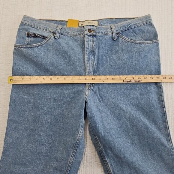 Lee Men's 100% Cotton Regular Fit Straight Leg Heavyweight Jean 42x32 NWTs Denim - Picture 11 of 16
